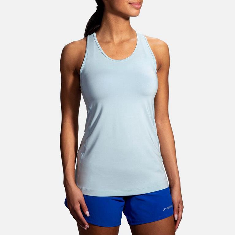 Brooks PICK-UP Running Tank Top Womens Online - Blue (IDN026149)